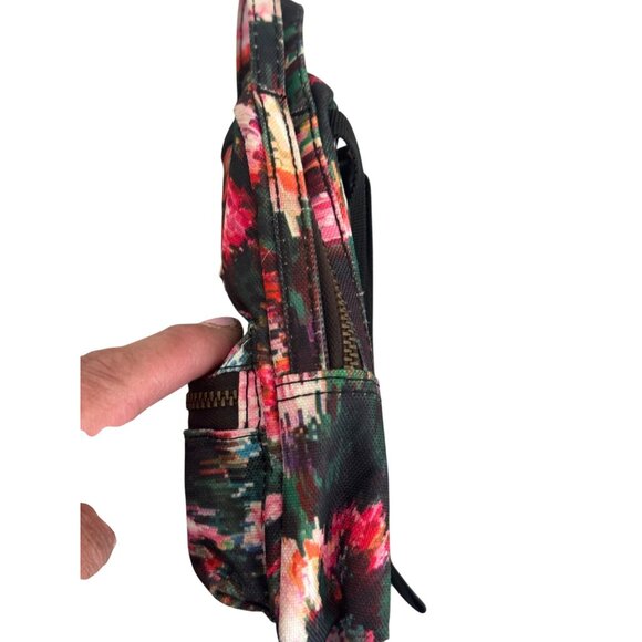 Herschel Supply Co. Mini Backpack With Adjustable Straps Floral Print Zippered - Picture 5 of 5